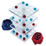 Jokari Take the Tower 3D Strategy Board Game for 2 To 4 Kids or Adults of Any Age. Easily Attach Rotating Playing Surfaces, Like Connect 4 Try to Align 4 Marbles, Turn a Level to Alter Opponent's Plan
