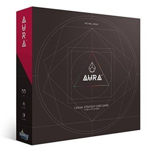 Aura | Ultimate Family Strategy Game | 2 – 4 Players | Fun Abstract Deck Deconstruction Game