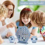 ATDAWN Table Top Game Set, 3 in a Row Game, Board Game for 2 Players, Strategy Board Games for Family and Kids, Ages 6 and Up