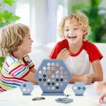 ATDAWN Table Top Game Set, 3 in a Row Game, Board Game for 2 Players, Strategy Board Games for Family and Kids, Ages 6 and Up