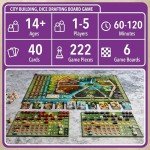 Castellans Board Game - Valeria Universe of Games - Strategy Board Game with Dice Drafting, Resource Management, and Area Control. Game Night for 1-5 Players, Solo Game Mode