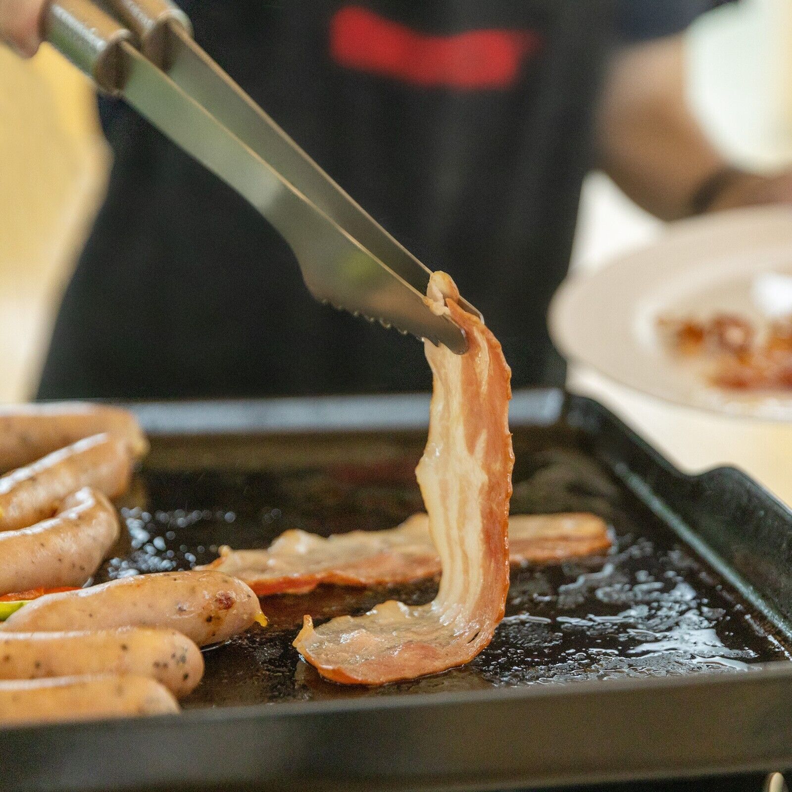 Portable 3-Burner Gas Griddle for Camping