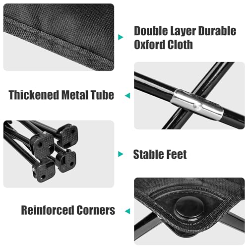 ReeMoo Compact Folding Stool with Storage Pocket