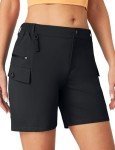 Ewedoos Women's Quick-Dry Hiking Cargo Shorts