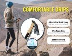 TREKOLOGY Trek-Z Collapsible Hiking Poles - 2pc Set