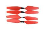 4-Pack MJX Bugs Quadcopter Propellers - Red