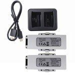 Fytoo 2PCS 7.6V Batteries & Charger for F30 Drone