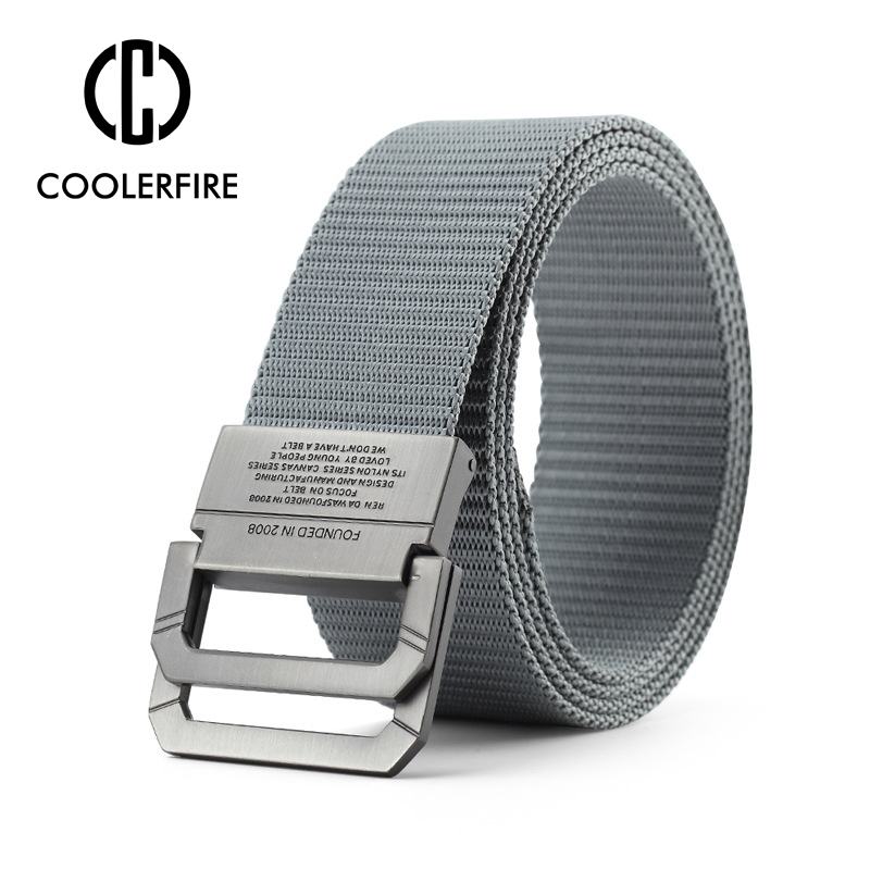 Men's Canvas Automatic Buckle Webbing Belt
