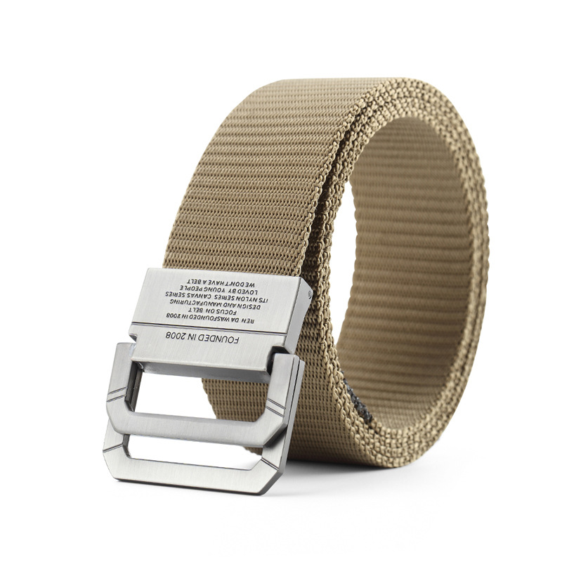 Men's Canvas Automatic Buckle Webbing Belt