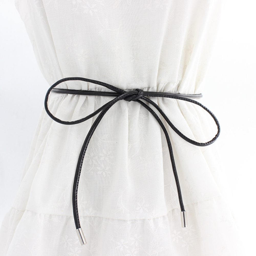 Stylish Slim PU Long Waist Belt for Women