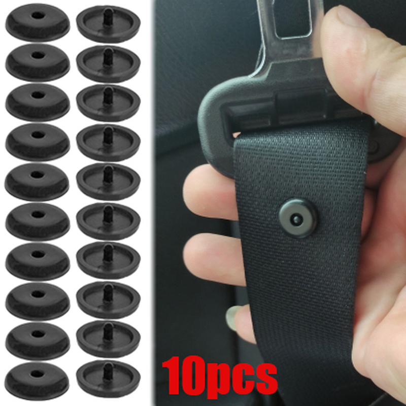 10 Pack Car Seatbelt Stopper Buckle Set