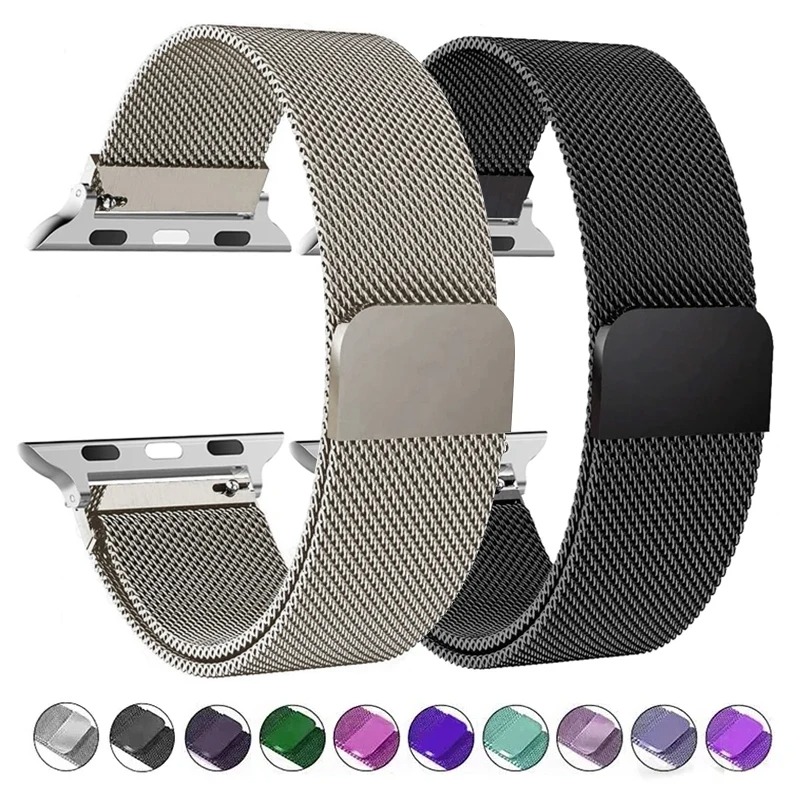 Milanese Apple Watch Bands in Various Sizes