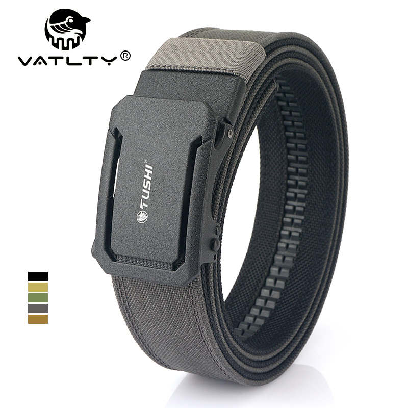 Men's Tactical Nylon Belt with Automatic Metal Buckle