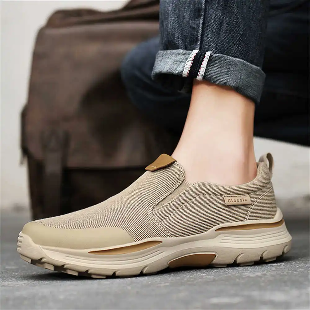 Men's Casual Orange Sneakers for Outdoor Activities