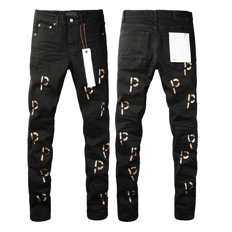 Classic Black Oversized Stretch Denim Trousers for All
