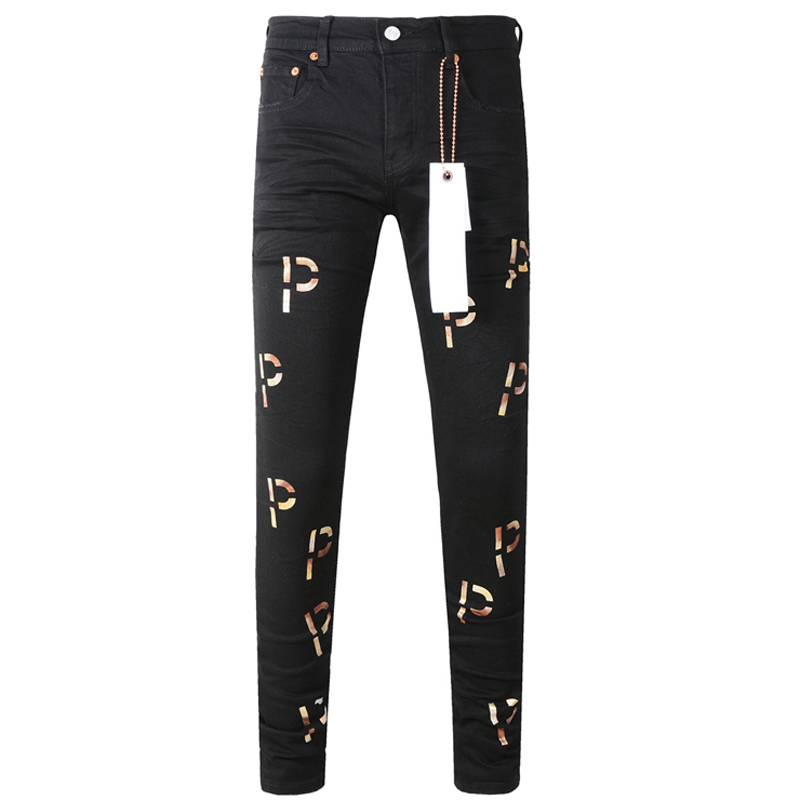Classic Black Oversized Stretch Denim Trousers for All