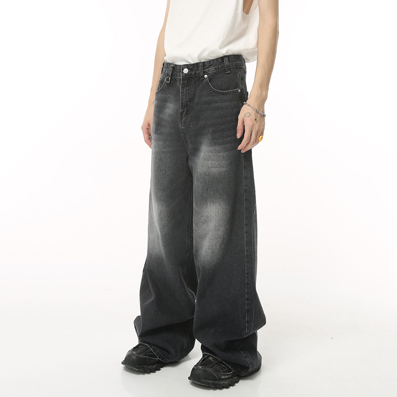 IEFB Vintage Baggy Denim Trousers for Men