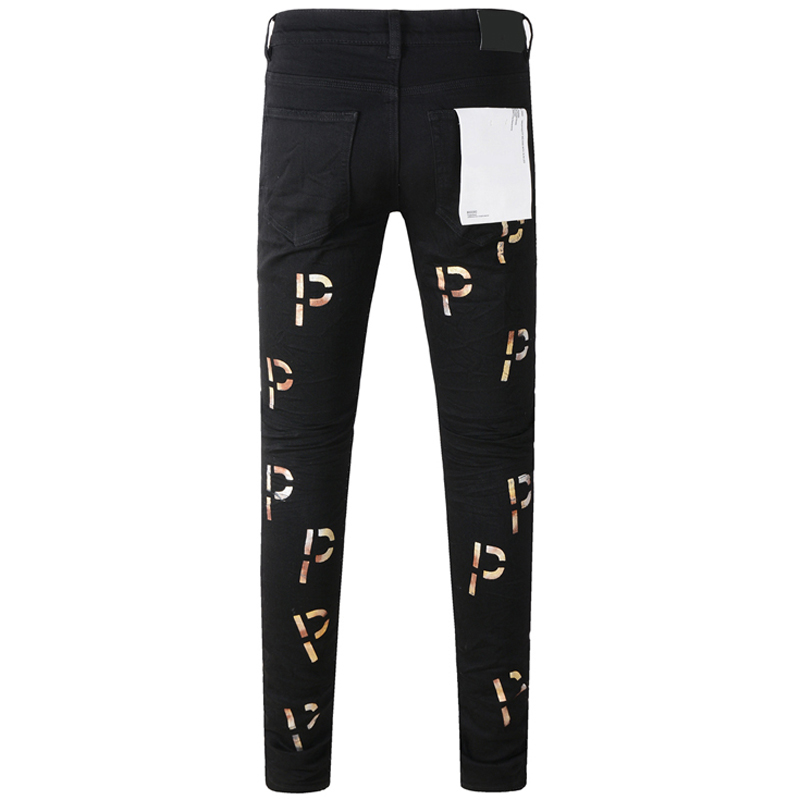 Classic Black Oversized Stretch Denim Trousers for All