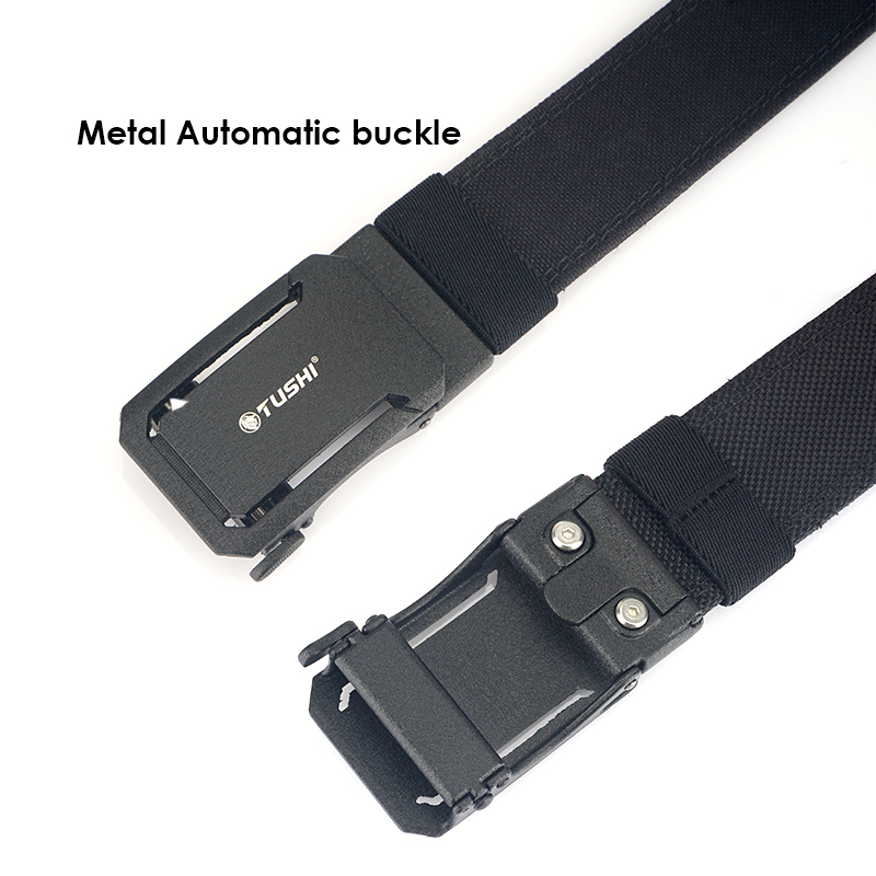 Men's Tactical Nylon Belt with Automatic Metal Buckle