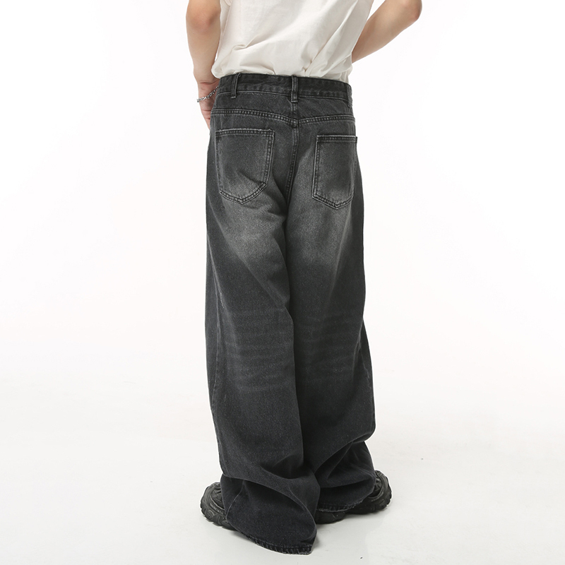 IEFB Vintage Baggy Denim Trousers for Men