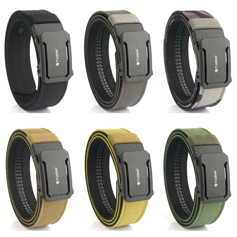 Men's Tactical Nylon Belt with Automatic Metal Buckle
