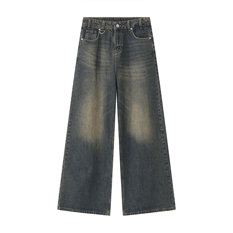 IEFB Vintage Baggy Denim Trousers for Men