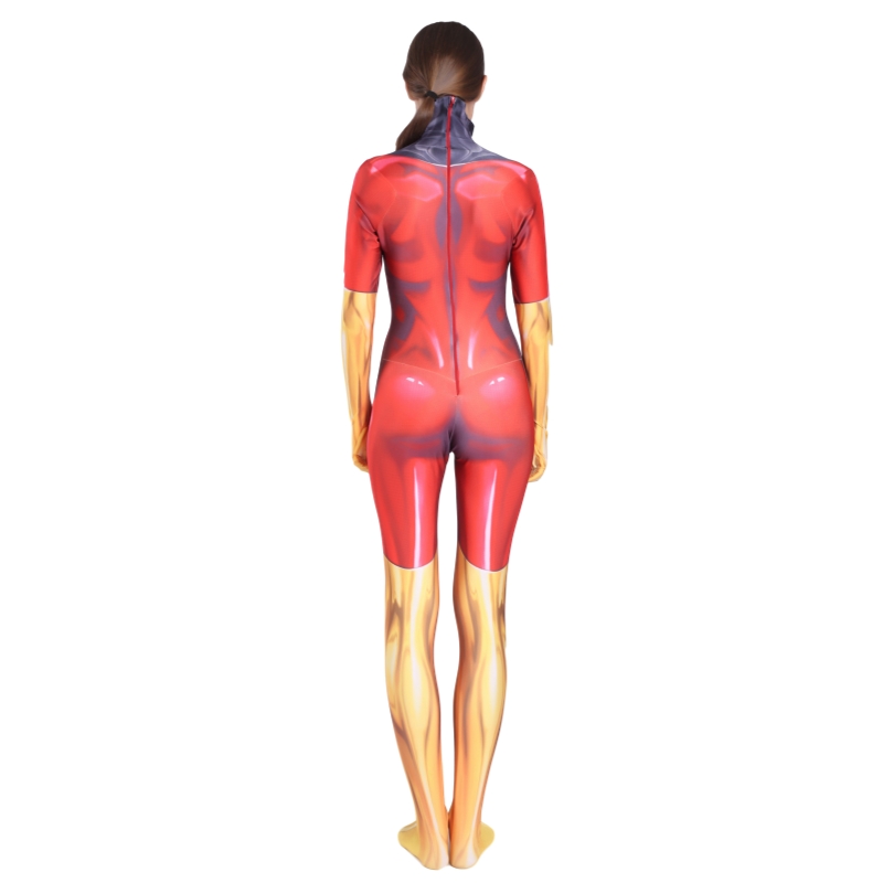 Kid's Women’s Jean Grey Anime Bodysuit Jumpsuit