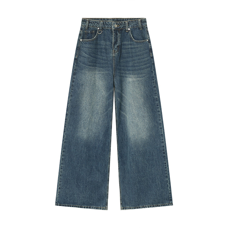IEFB Vintage Baggy Denim Trousers for Men