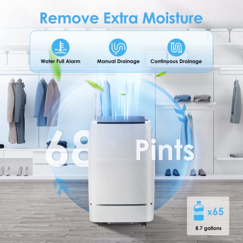 12000 BTU Portable Air Conditioner, Ultra Quiet 3-in-1