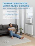 Midea MAW08HV1CWT EasyCool Smart Inverter Air Conditioner Window Unit with Heat, 8,000 BTU, White