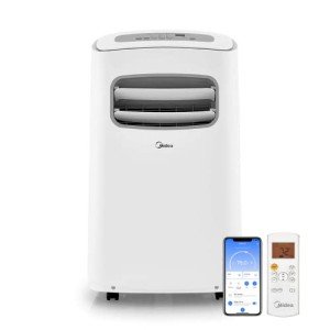 Midea MAP12S1CWT Smart Portable air Conditioner, 12,000 BTU, White