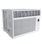 GE Window Air Conditioner Unit, 5,000 BTU with LED Controls for Small Rooms up to 150 sq ft., Adjustable Fan and Cooling Settings, Perfect for Guest or Living Room, Easy Install Kit Included, White
