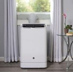 GE 14,000 BTU Portable Air Conditioner for Medium Rooms up to 550 sq ft. (9,850 BTU SACC), Wi-Fi Enabled, 3-in-1 with Dehumidify, Fan, and Auto Evaporation, Included Window Installation Kit