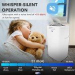 Whynter ARC-110WD 11,000 BTU (5,900 BTU SACC) Portable Air Conditioner with Dehumidifier and Fan for Rooms Up to 350 Sq Ft, Includes and Storage Bag, White