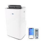 Whynter Air Conditioner 13,500 Portable Heater with Dehumidifier, Cooling Fan & Smart Wi-Fi for 500 Sq Ft Rooms, Includes AC Unit Window Kit, ARC-1050XPH (10,000 BTU SACC), White