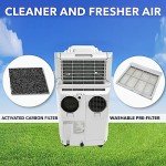 Whynter ARC-110WD 11,000 BTU (5,900 BTU SACC) Portable Air Conditioner with Dehumidifier and Fan for Rooms Up to 350 Sq Ft, Includes and Storage Bag, White