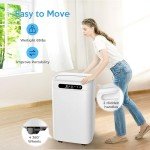 Humhold Portable Air Conditioners 14000Btu with Remote Control, 3-in-1 Free Stand Smart Cooling AC Unit with Dehumidifier, Fan, Cools Room up to 700 sq.ft, Auto Swing,24H Timer, Windows Kit Included