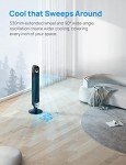 Dreo Tower Fan for Bedroom，90° Oscillating Standing Fan, 25ft/s, 28dB Quiet for Sleep, 6 Speeds, 4 Modes, 12H Timer, 42 Inch, Bladeless, Remote, for Home, Office, Room, Cruiser Pro T1