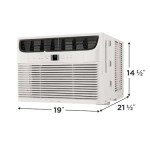Frigidaire FHWC123TC1 Window Air Conditioner, 2024 12,000 BTU Electronic Controls, White