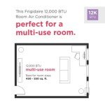 Frigidaire FHWC123TC1 Window Air Conditioner, 2024 12,000 BTU Electronic Controls, White