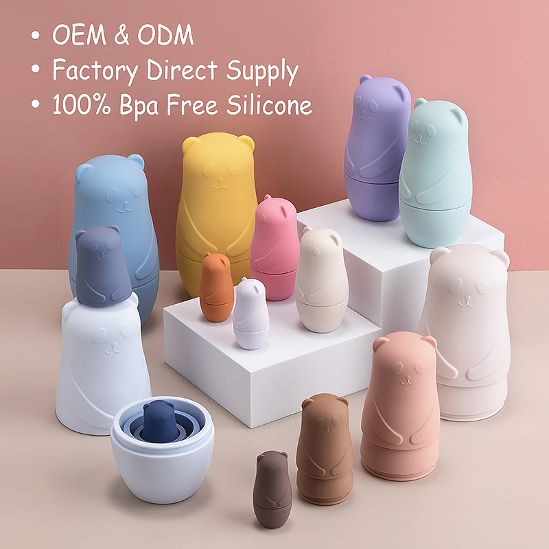 Soft Silicone Building Blocks for Kids' Learning