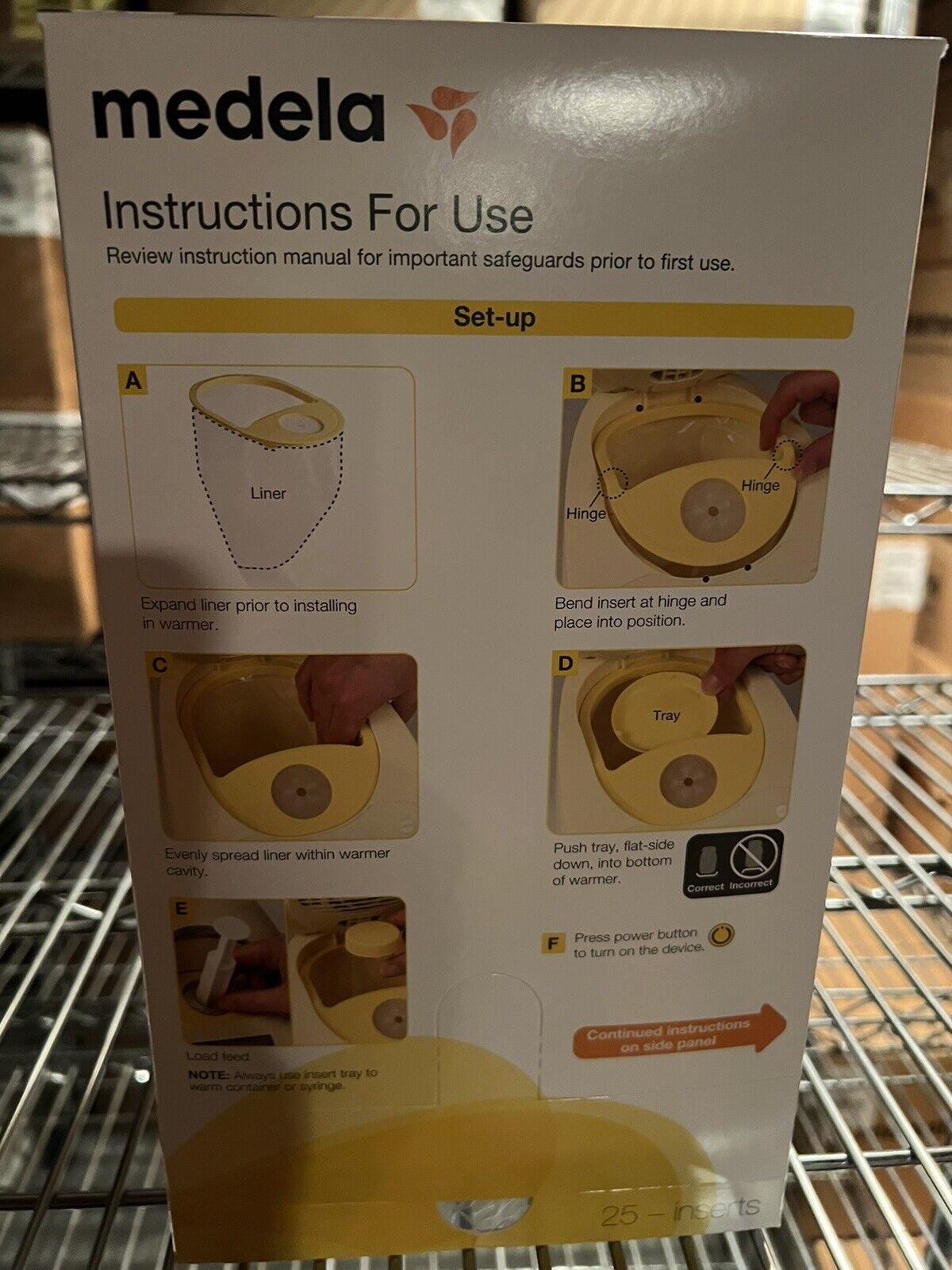 Medela Disposable Inserts for Milk Warmer (25 Pack)