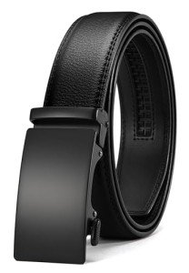 CHAOREN Men's Leather Micro-Adjustable Dress Belt