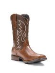Men's Wide Square Toe Retro Cowboy Boots