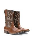 Men's Wide Square Toe Retro Cowboy Boots