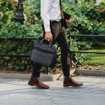 Men’s Chelsea Leather Slip-On Dress Boots