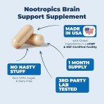 Brain Boost Nootropic Supplement for Focus & Memory