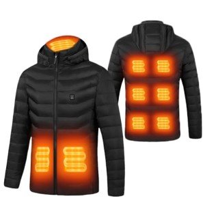 Lightweight Heated Jacket with 9 Heating Zones