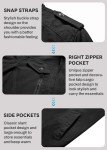 Men's Black Military Bomber Jacket for Winter