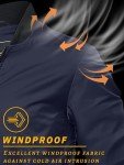 TACVASEN Lightweight Men's Navy Blue Bomber Jacket